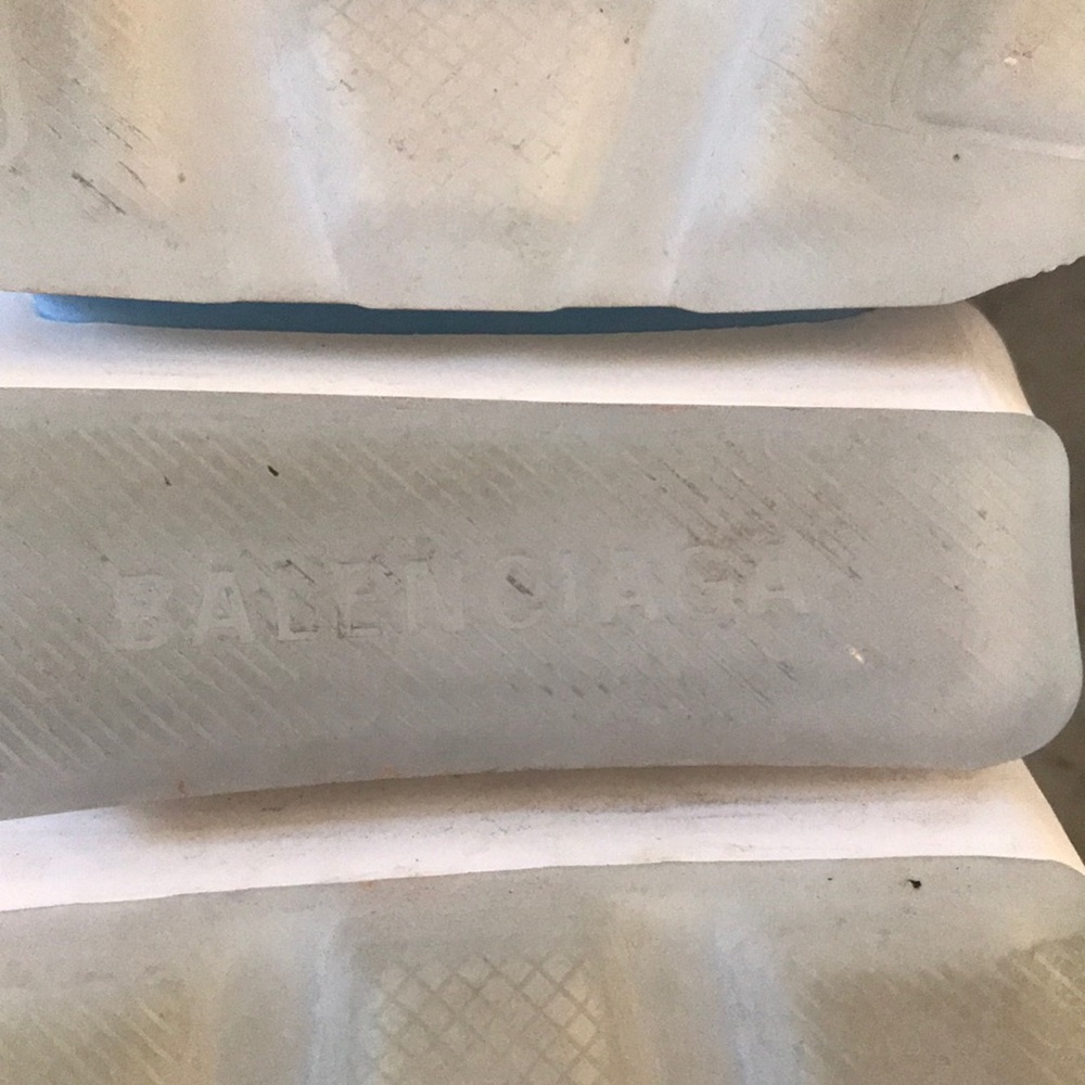 Balenciaga | Light Blue and White Speed Knit Sock Trainer Sneakers Size 8 - Picture 10 of 14